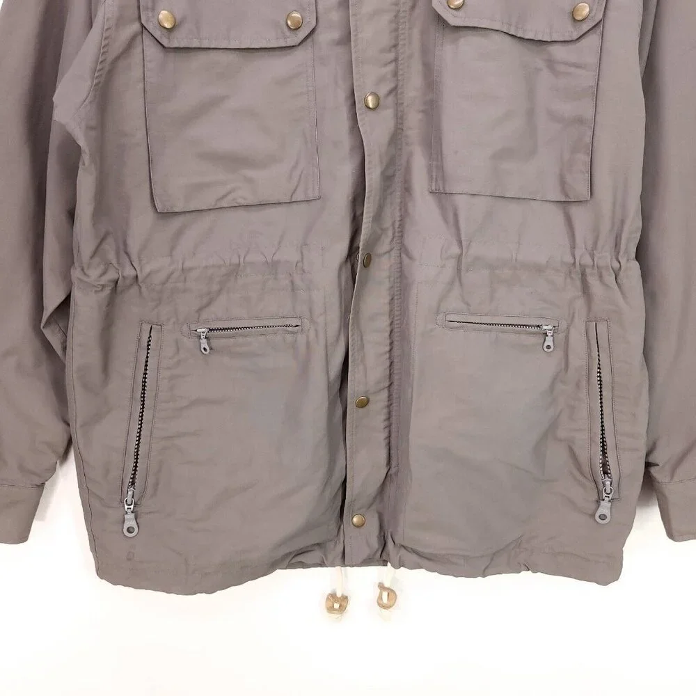 Jack Spade Bleecker Street Jacket Men's Large Gray Hoodie Pockets - Picture 5 of 14